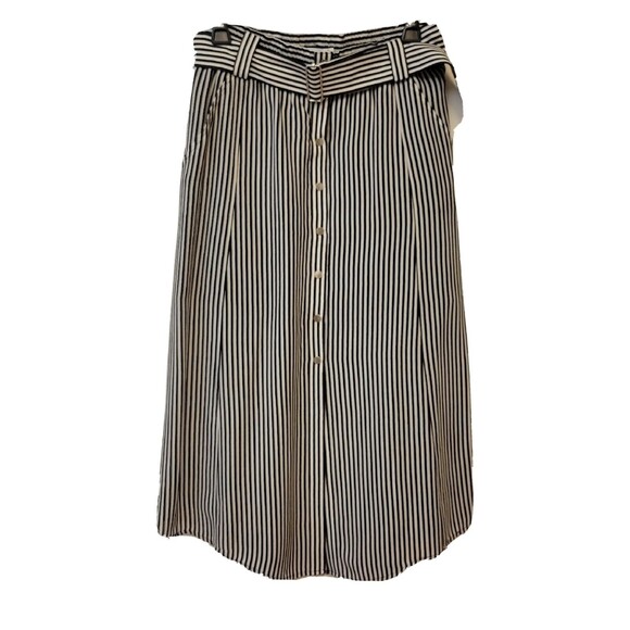 ALC New Silk Stripe Lined Size 2 Skirt - Picture 1 of 8